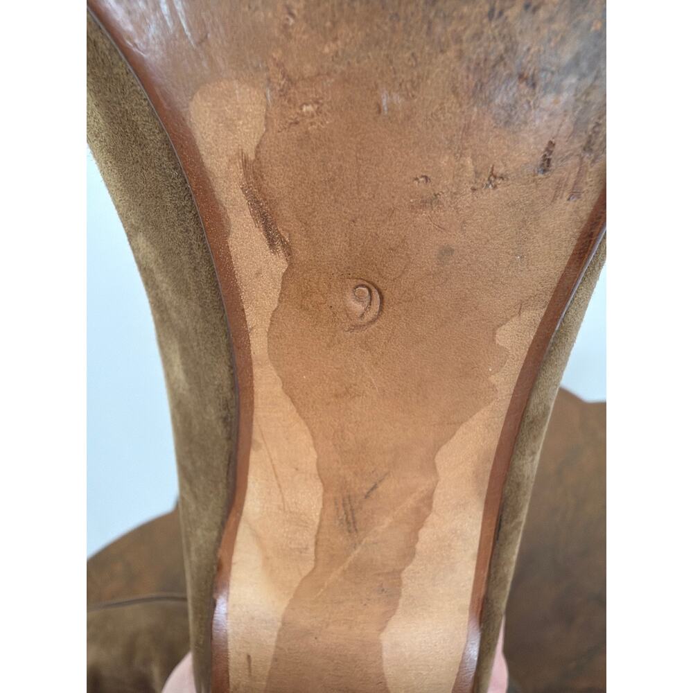 Andrea Pfister Made in Italy Brown Suede Short Boots Faux Fur Lining Women's 9 - Picture 13 of 13